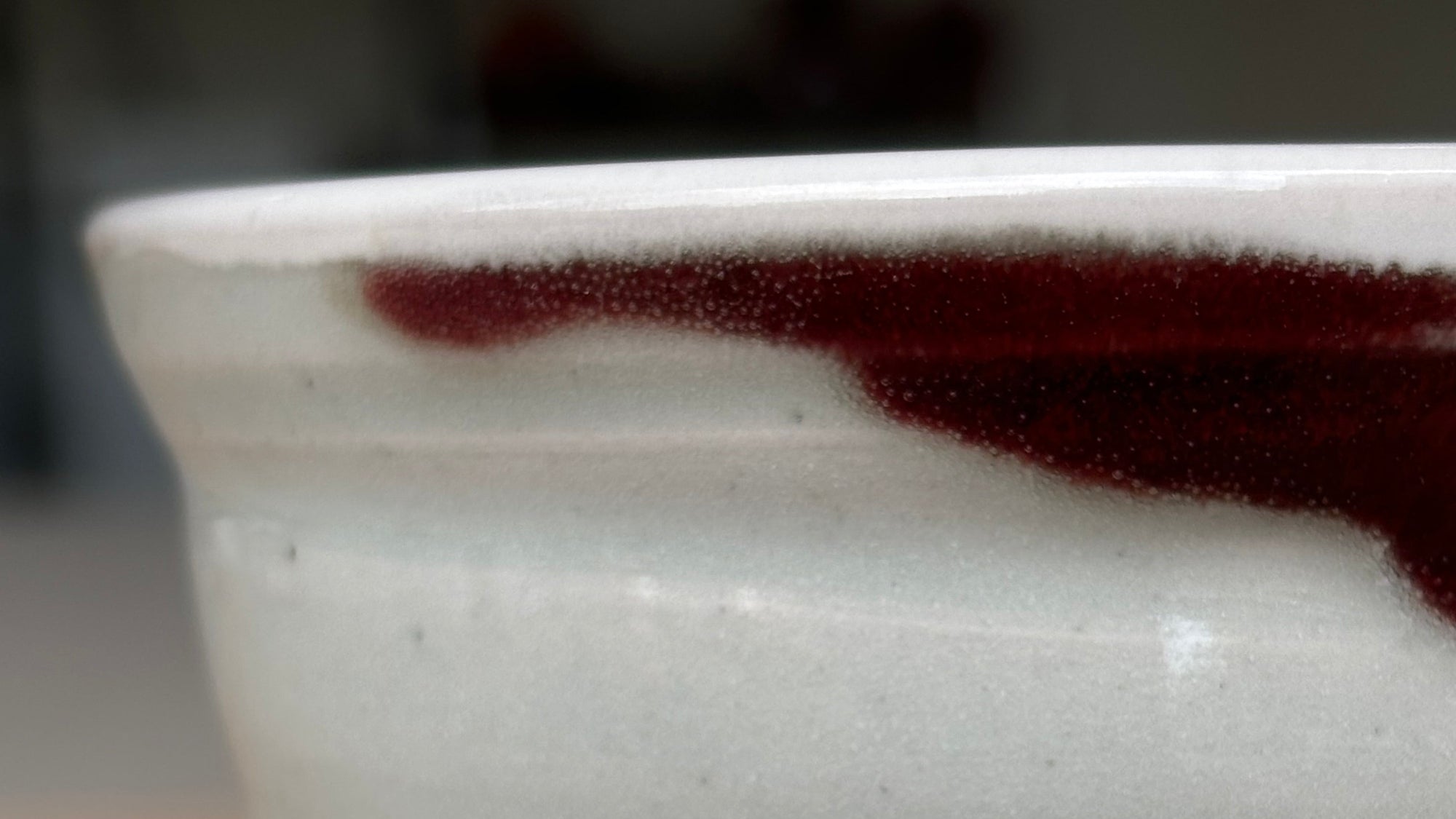 Crimson and Cream bowl