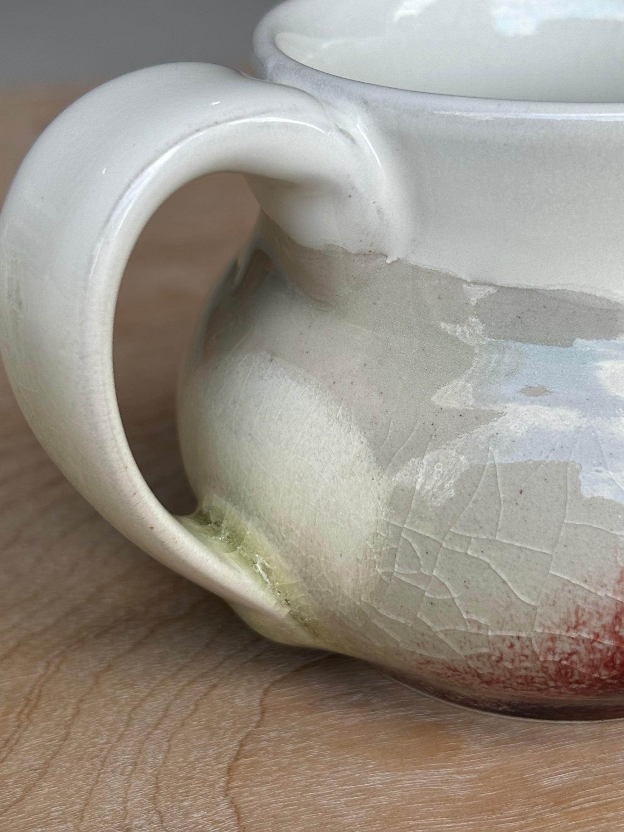 Crimson and Cream Mug