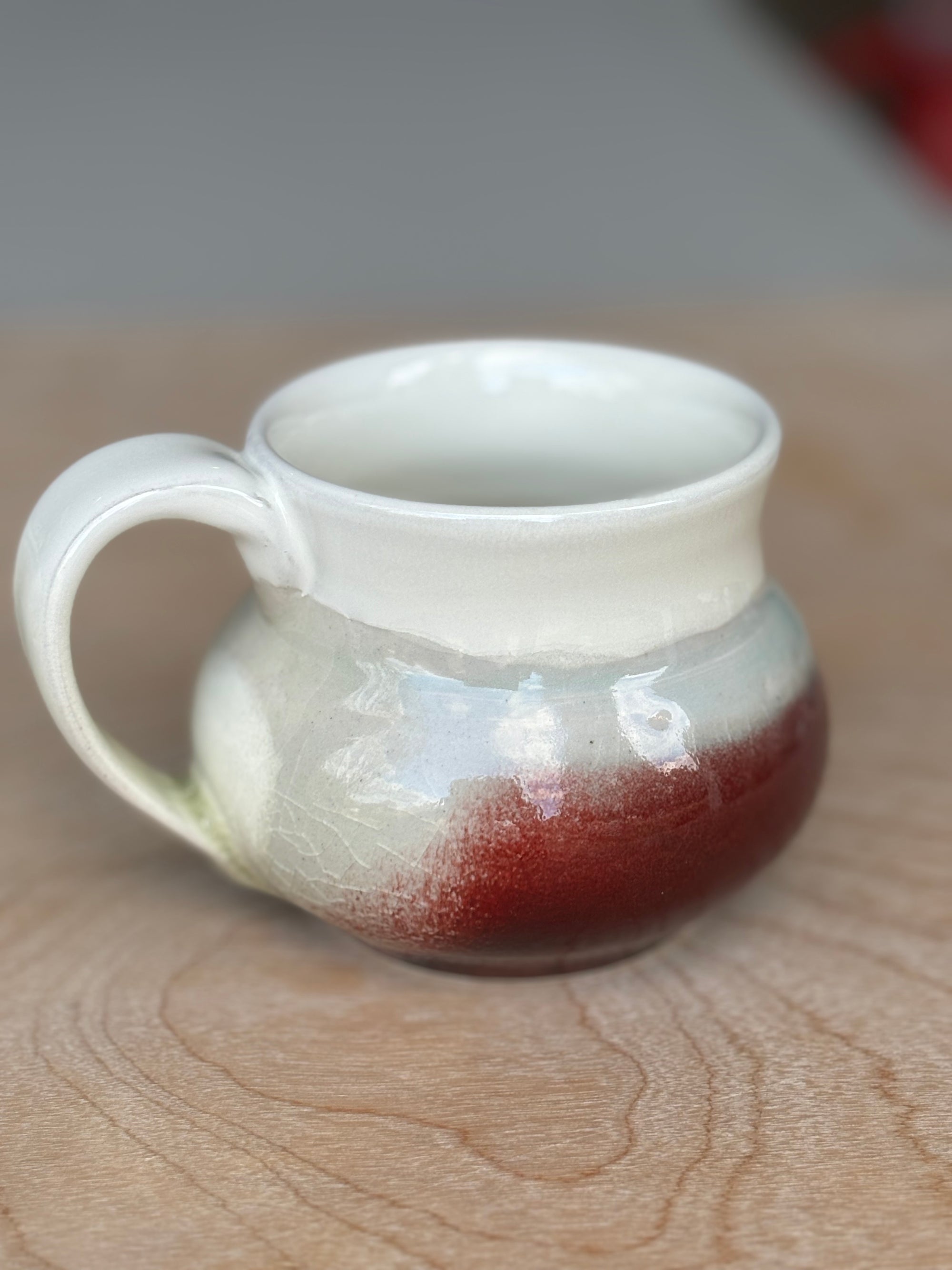 Crimson and Cream Mug