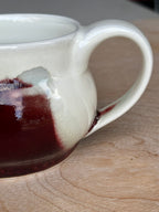 Crimson and Cream Mug