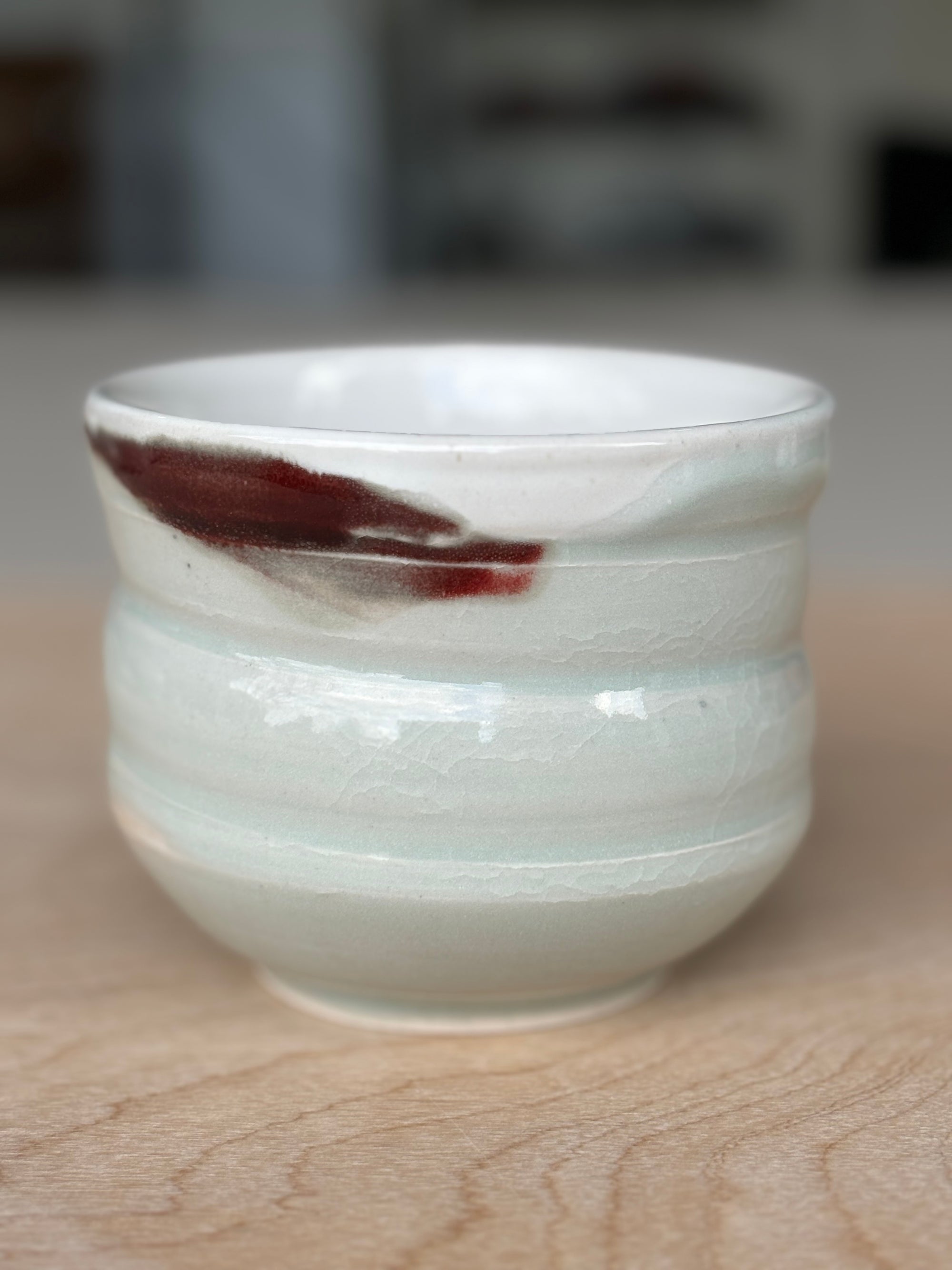 Crimson and Cream bowl