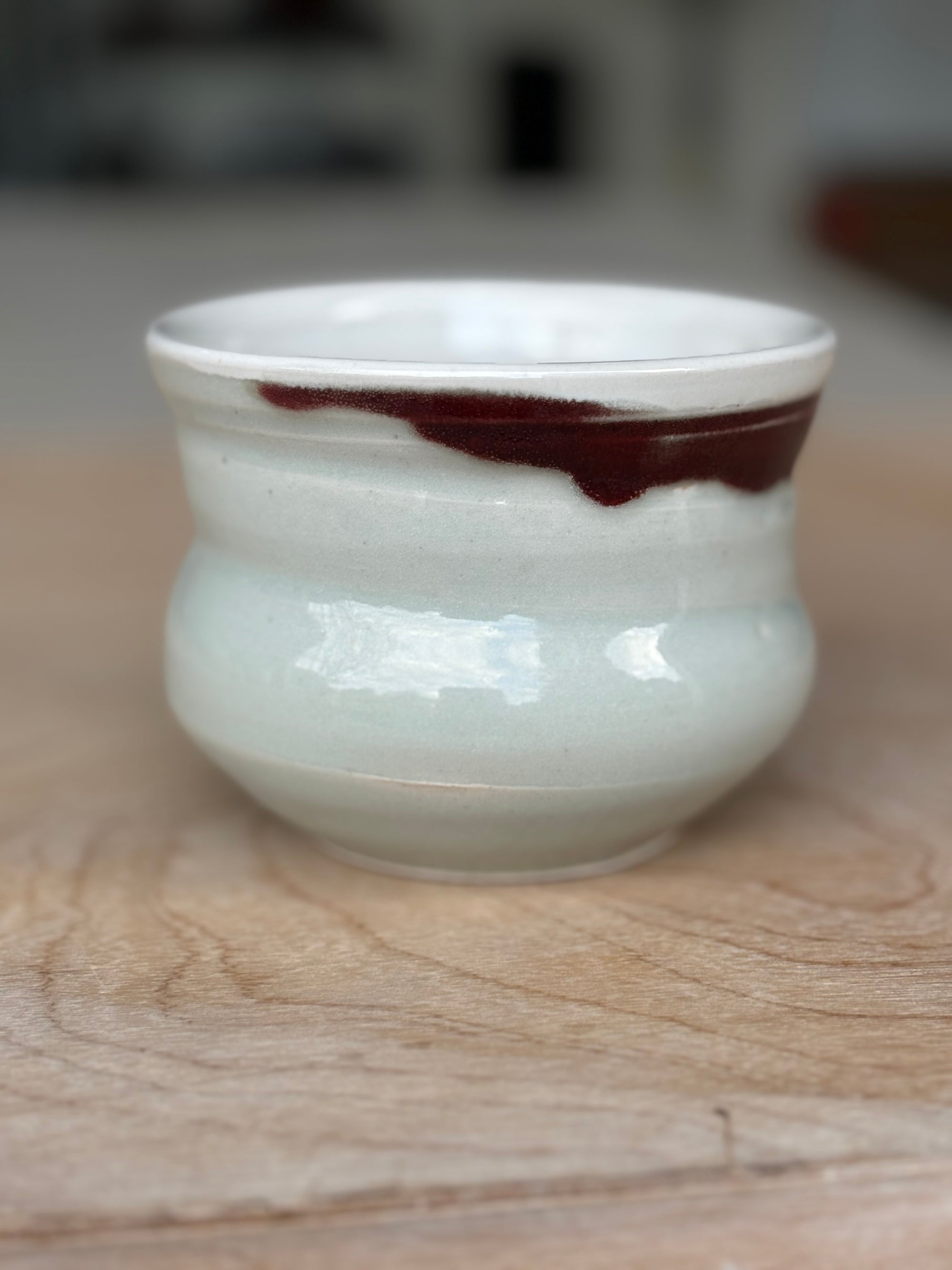 Crimson and Cream bowl