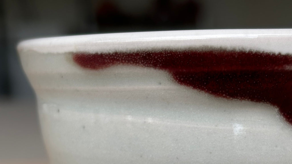 Crimson and Cream bowl