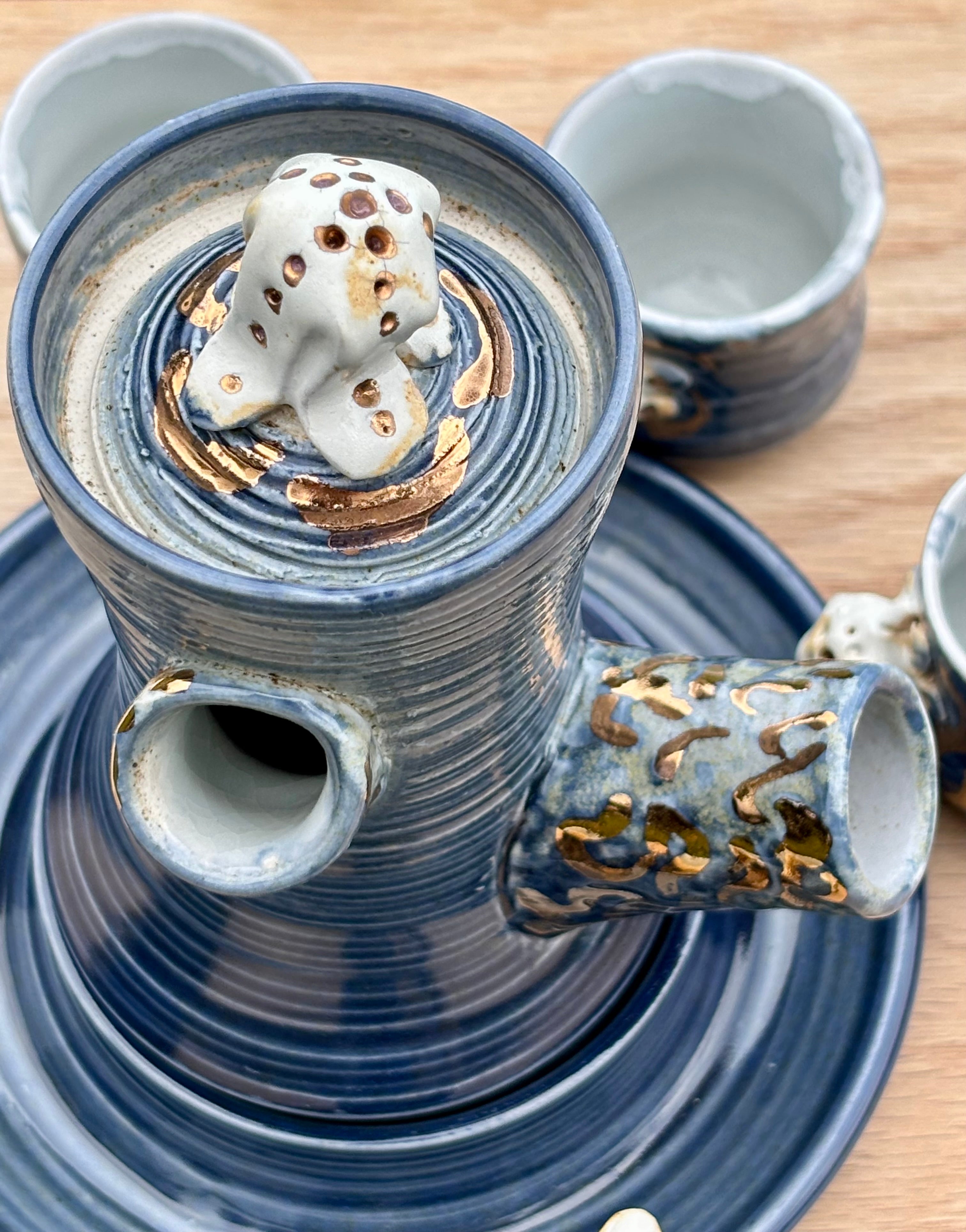 Miniature Blue Teaset